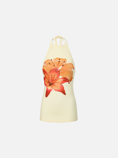 Flower Print Cami Top