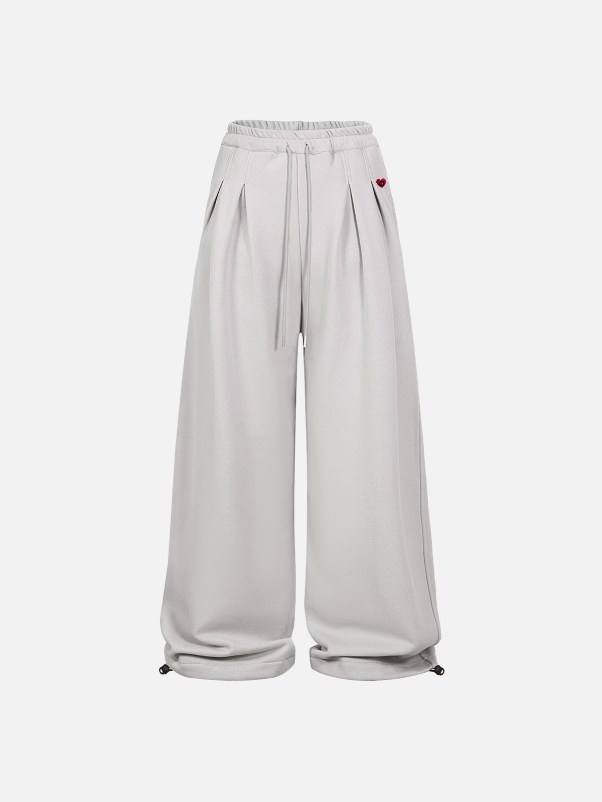 Pleated Baggy Sweatpants
