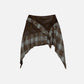 Plaid Patchwork Butterfly Skirt