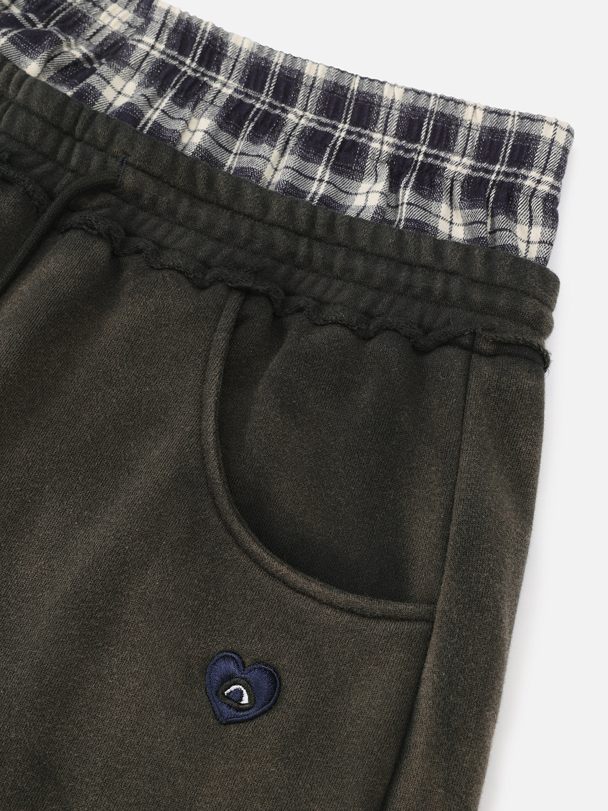 Double Waist Washed Baggy Sweatpants