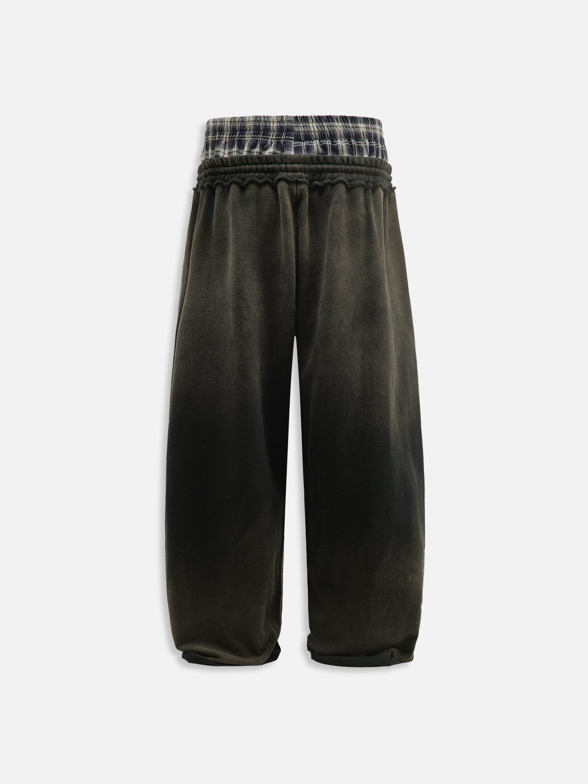 Double Waist Washed Baggy Sweatpants