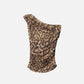 Off-The-Shoulder Leopard Print Cami Top