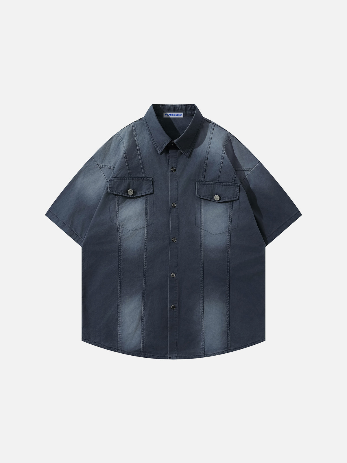 Gradient Washed Short Sleeve Shirt