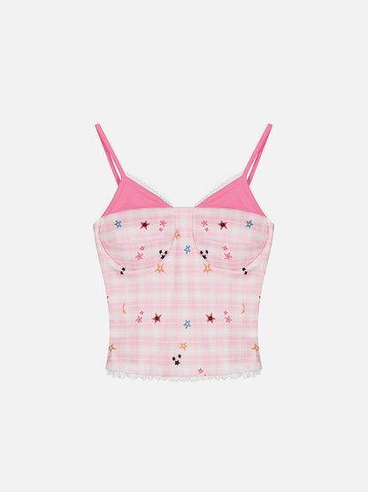 Star Print Cami Top