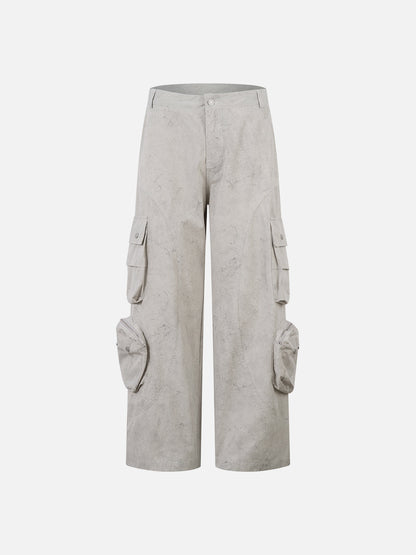 Texture Multi Pocket Cargo Pants