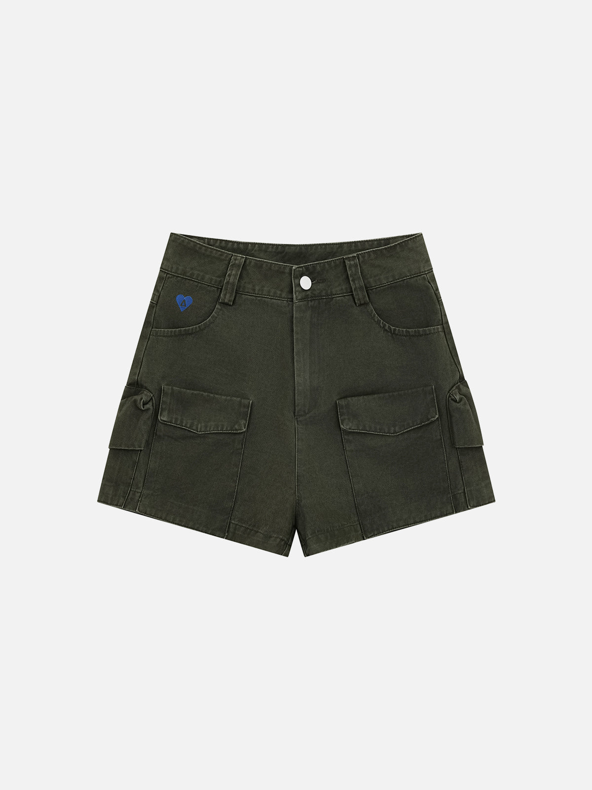 Multi Pocket Washed Mini Jorts