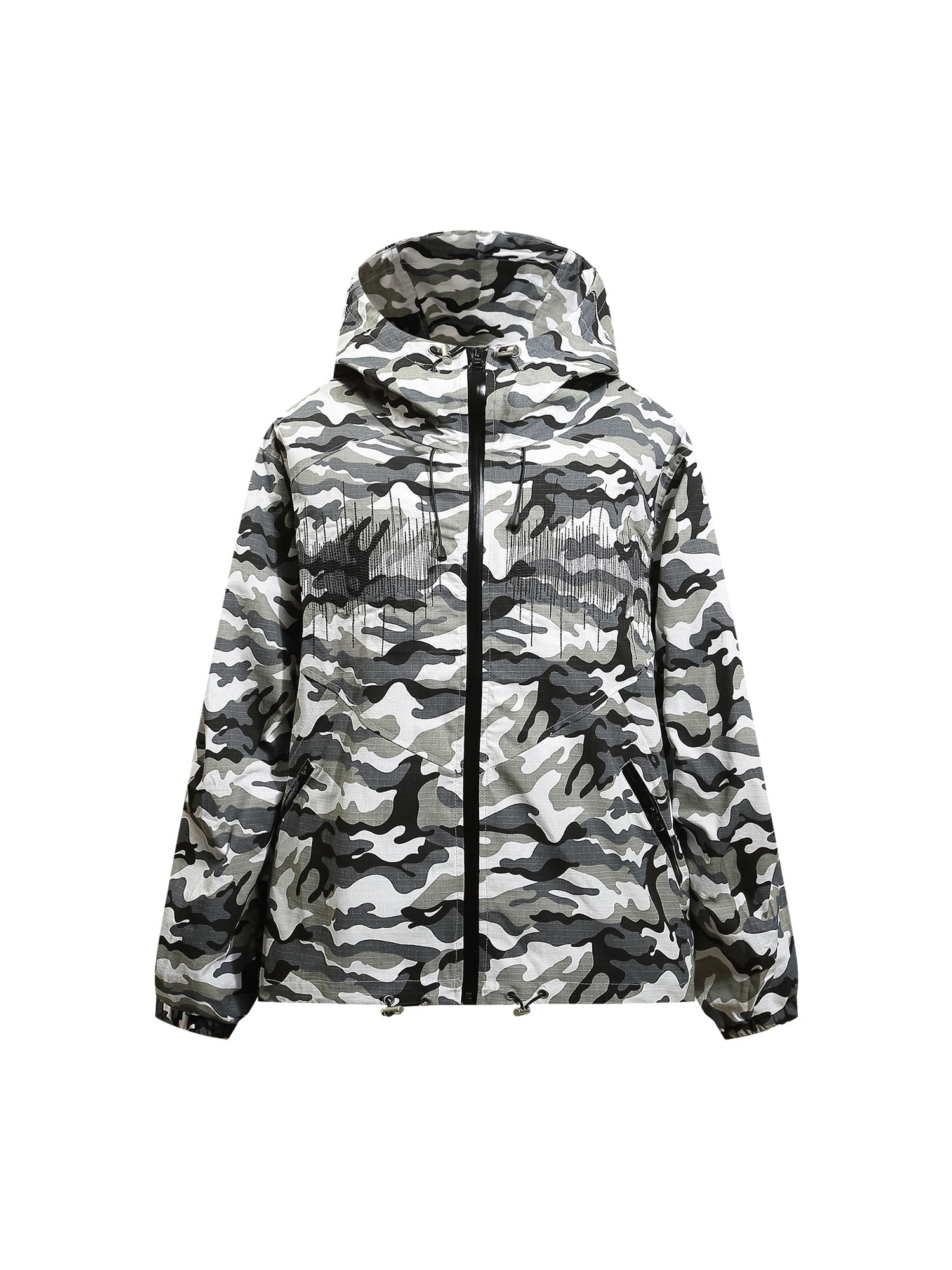 Hip-hop Snow Camouflage Embroidery Jacket