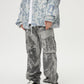 Graffiti Multi Pocket Cargo Pants