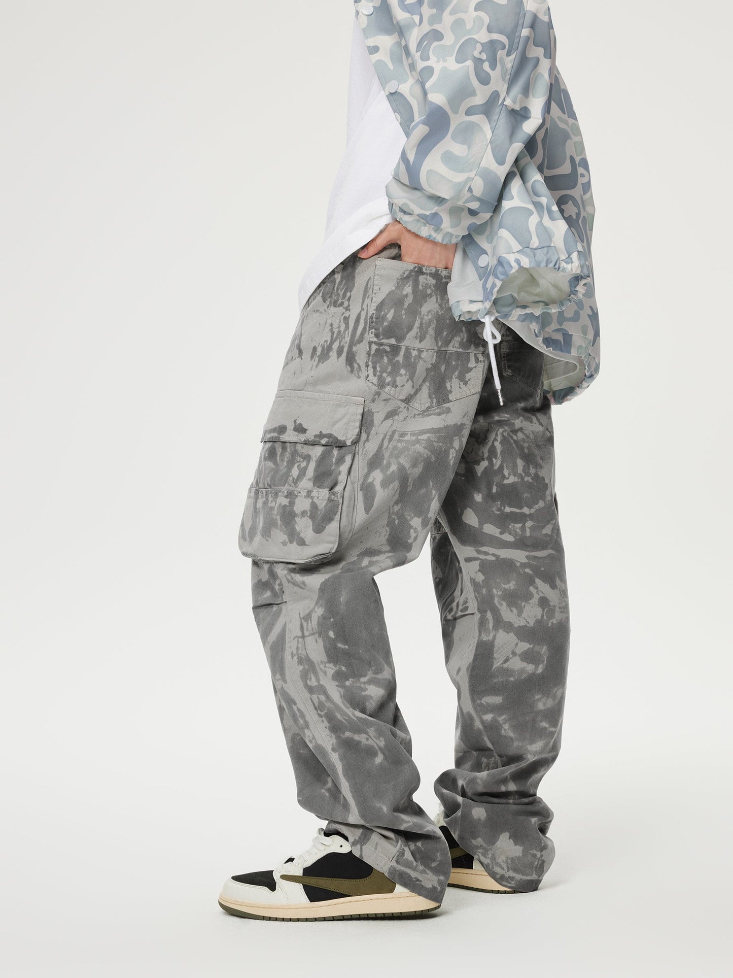 Graffiti Multi Pocket Cargo Pants