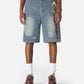 Applique Embroidery Longline Jorts