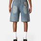 Applique Embroidery Longline Jorts