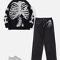 Skull Bone Embroidery Loose Jeans