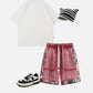 Tribe Culture Pattern Washed Jorts