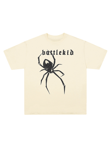 Thesupermade Spider Print Street Rap T-Shirt