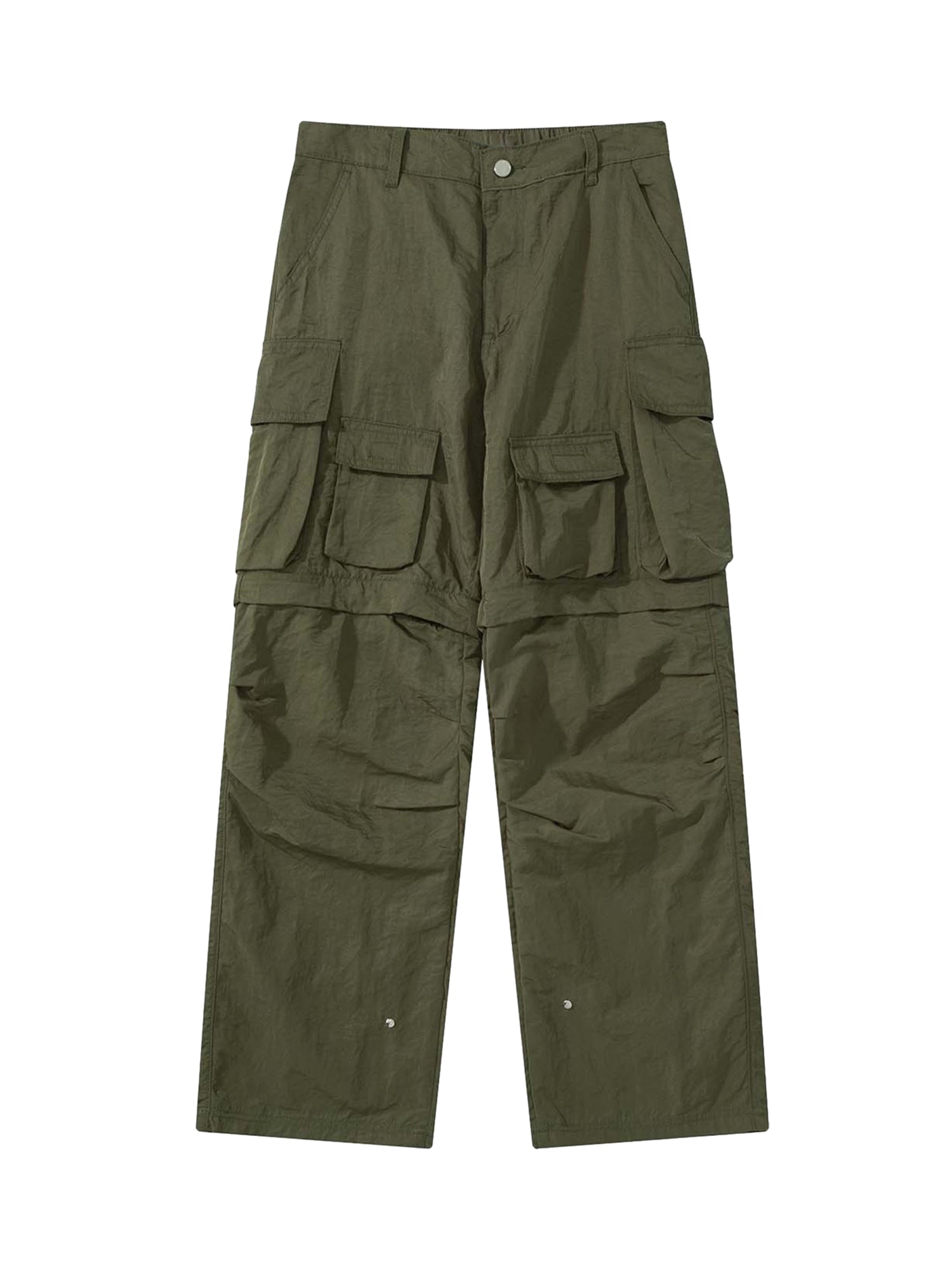 Thesupermade Detachable Multi-pocket Work Pants