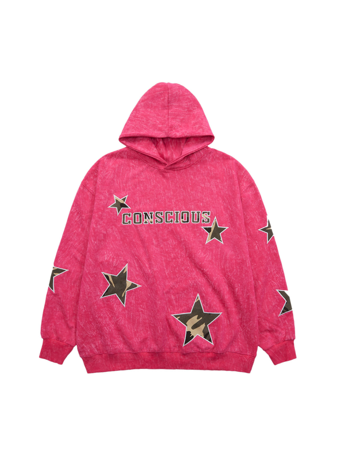 Thesupermade American Retro Patch Star Hooded Sweatshirt - 1969