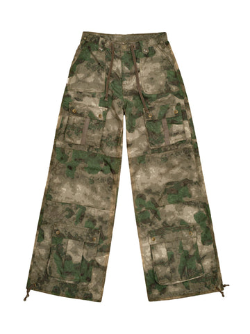 Thesupermade Viper Thermal Camouflage Hiking Pants Adjustable Wide Leg Pants - 2134