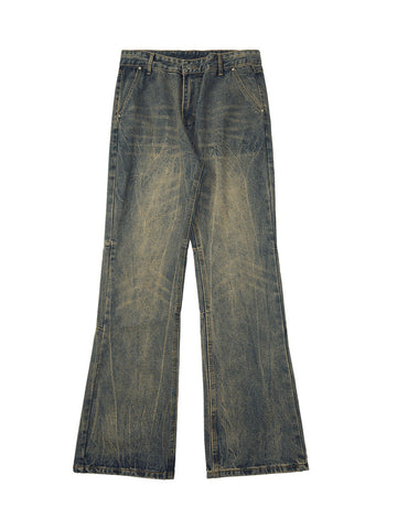 High Street Washed Distressed Jeans