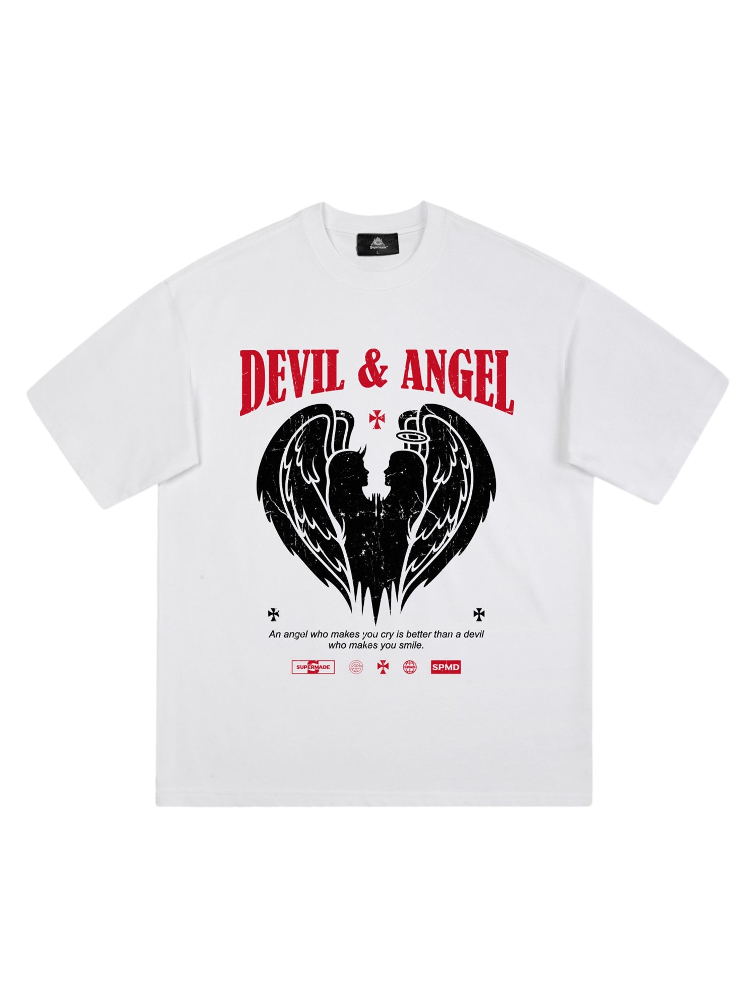 Thesupermade Devil & Angel Print T-shirt