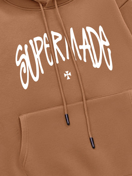 Thesupermade Interest Letter Print Hoodie