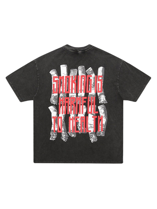 "NO SMOKING" Retro Street T-shirt