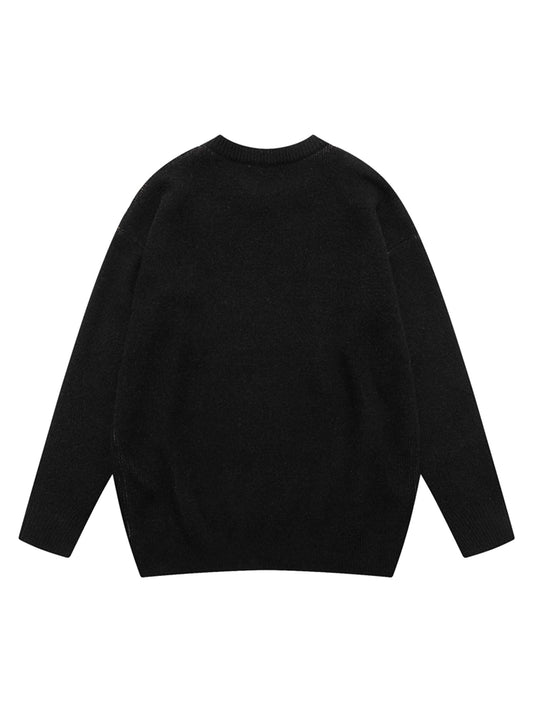 Thesupermade Street Vintage Character Knit Sweater