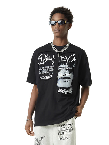 Thesupermade American Street Style Printed T-shirt