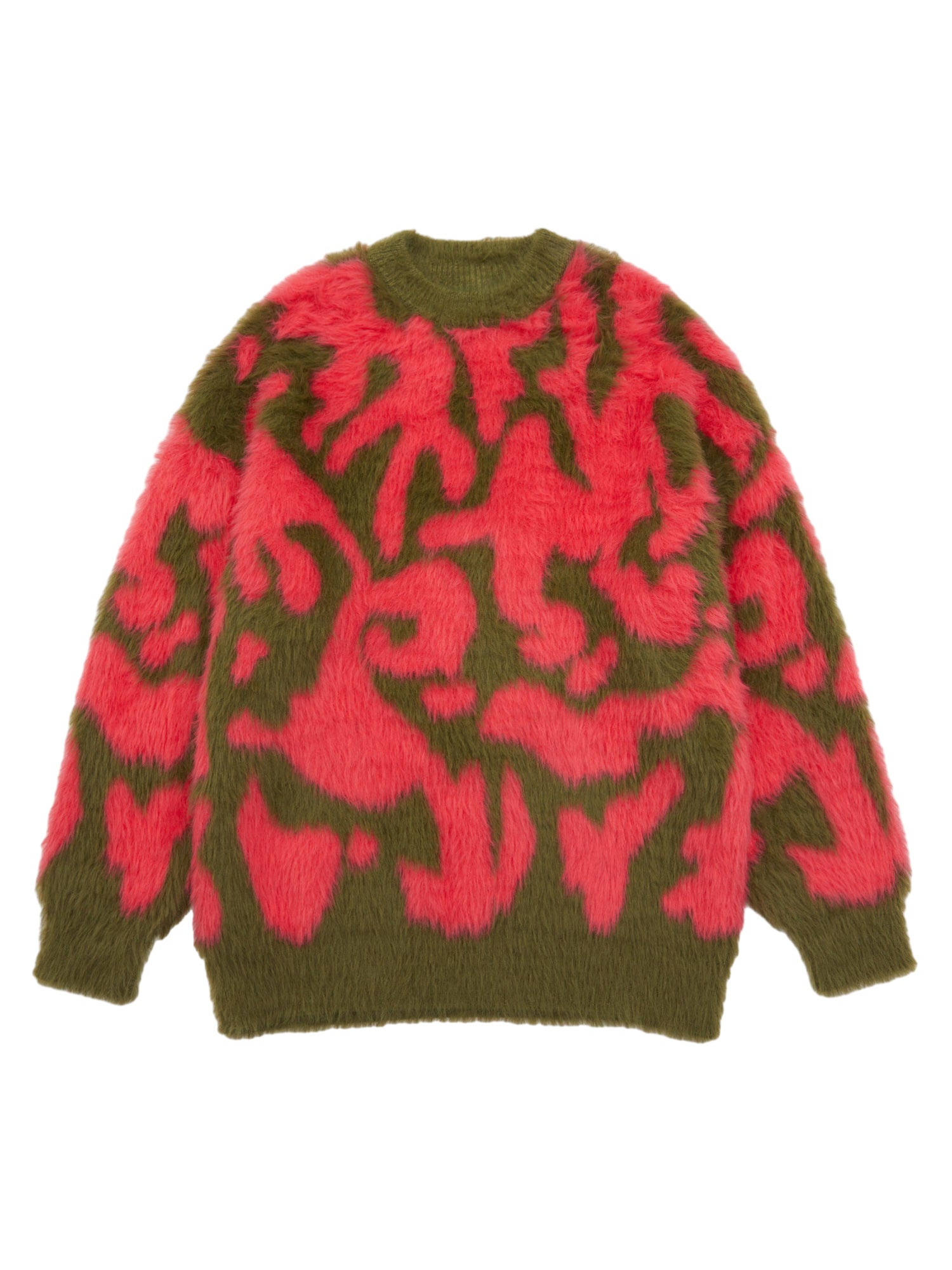 Thesupermade Pink Animal Texture Hip Hop Sweater - 1963