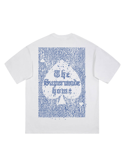 Thesupermade Valentine's Day Graffiti Poker T-shirt - 1946