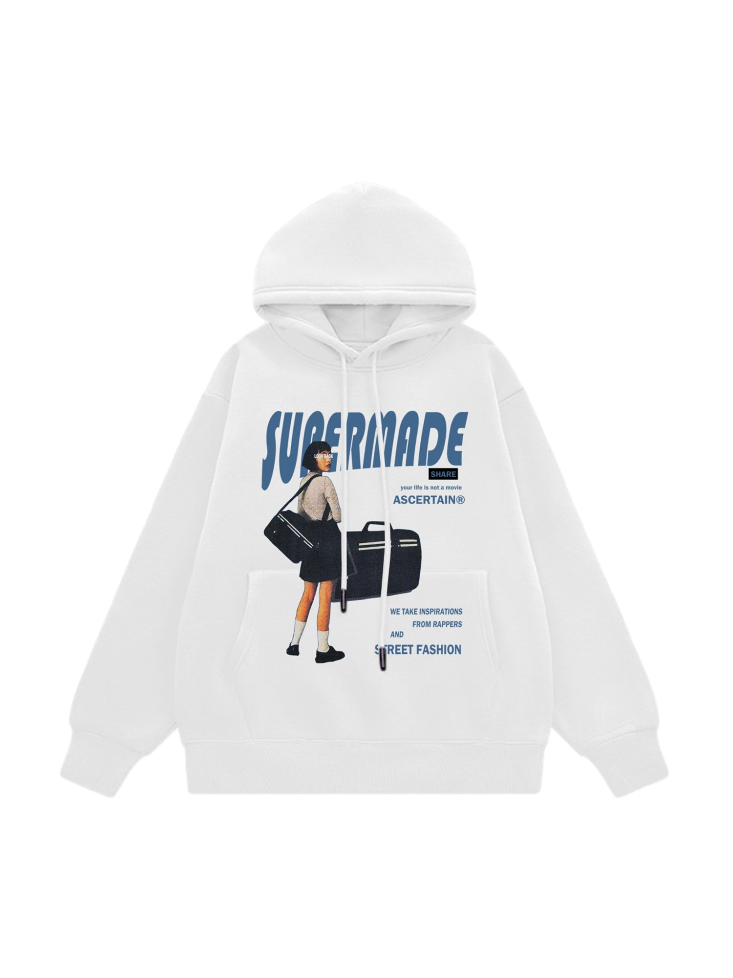 Thesupermade Fun Girl Printed Fleece Hoodie