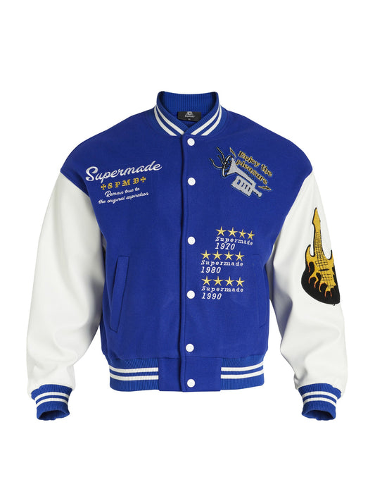 Embroidered Baseball Jacket -1319