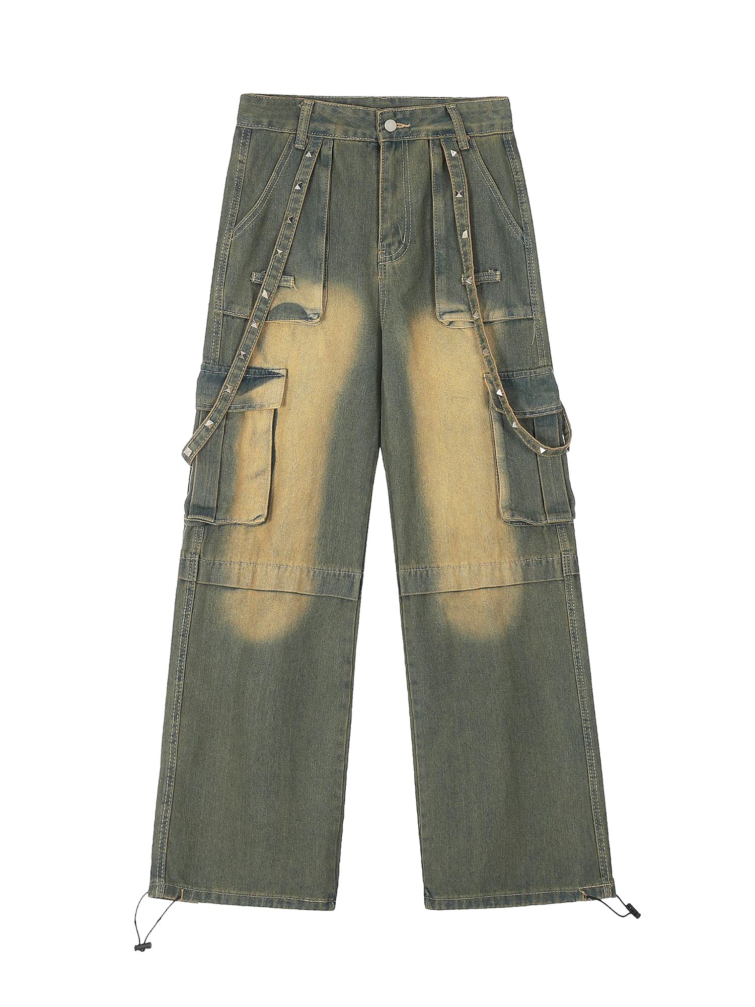 American High Street Retro Style Vibe Workwear Hip-Hop Jeans