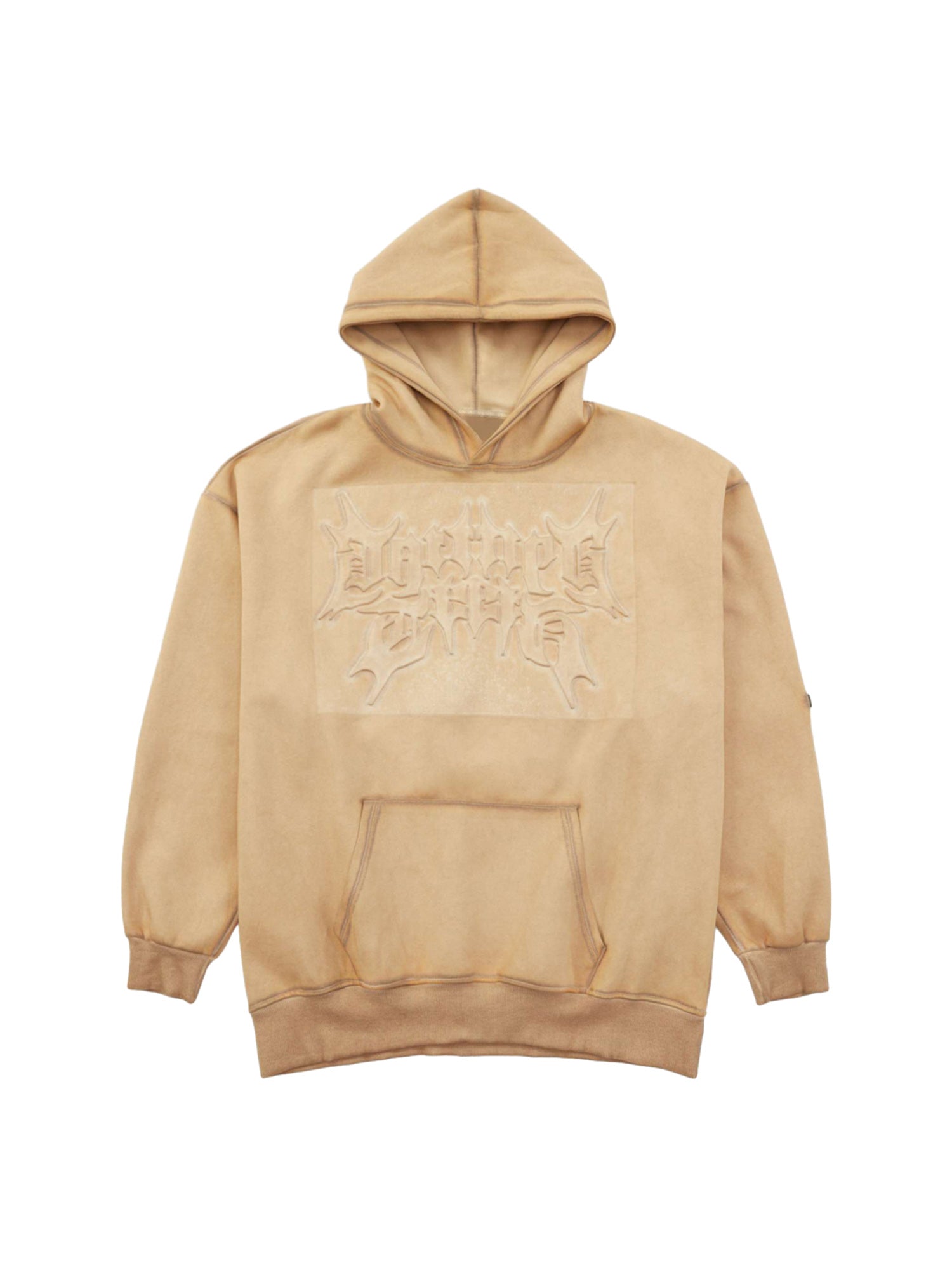 Stenciled Letters Washed Hoodie - 1998