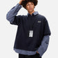 Double Layer Polo Long Sleeve Tee