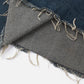 Slit Washed Denim Skirt