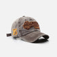 Washed Embroidered Letter Baseball Cap