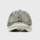 Fringe Washed Denim Cap