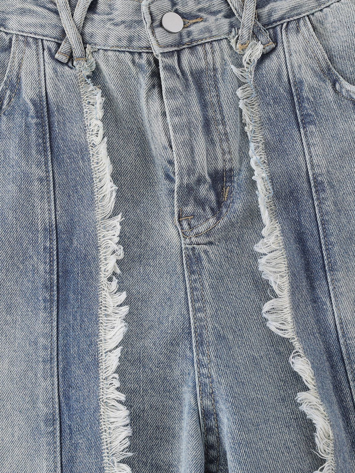 Fringe Baggy Jeans