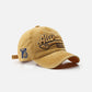 Washed Embroidered Letter Baseball Cap