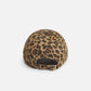 Leopard Print Fringe Washed Cap