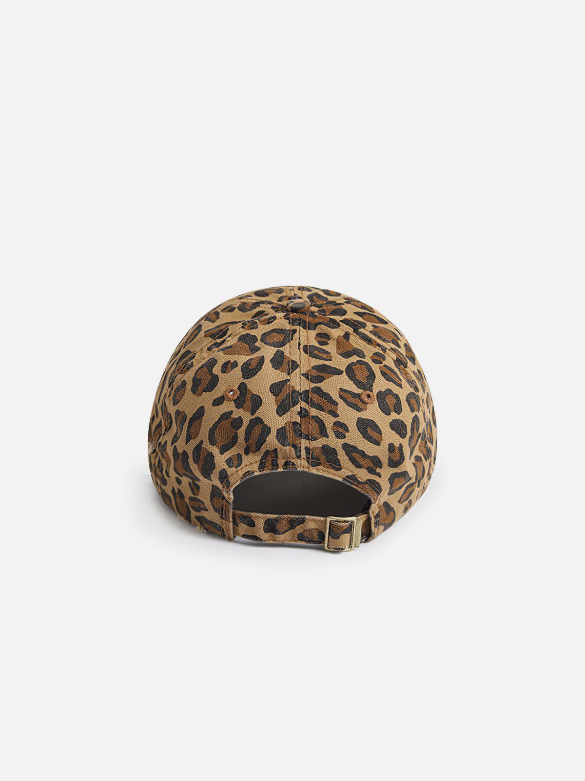 Leopard Print Fringe Washed Cap
