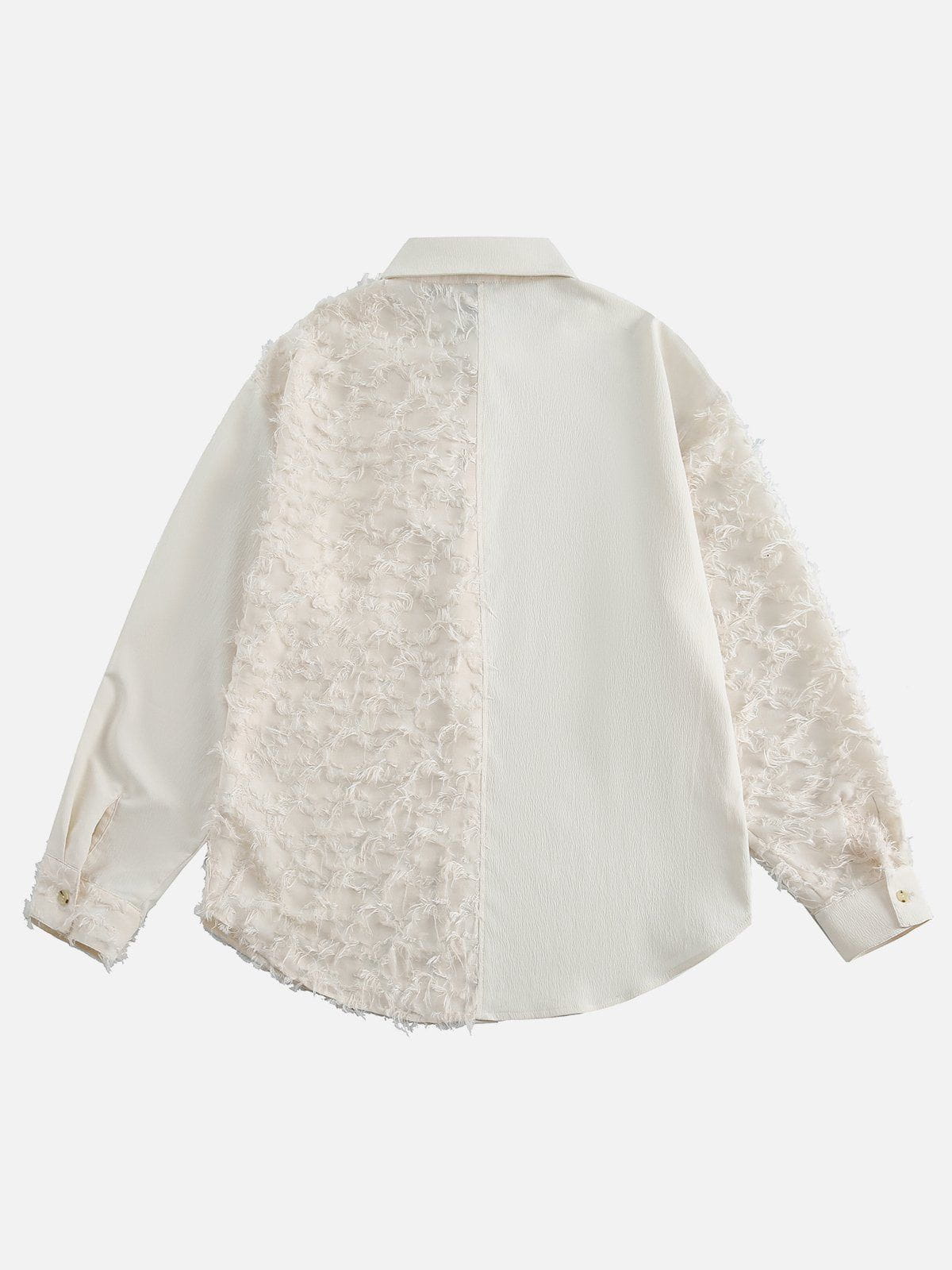 Irregular Tassel Long Sleeve Shirt