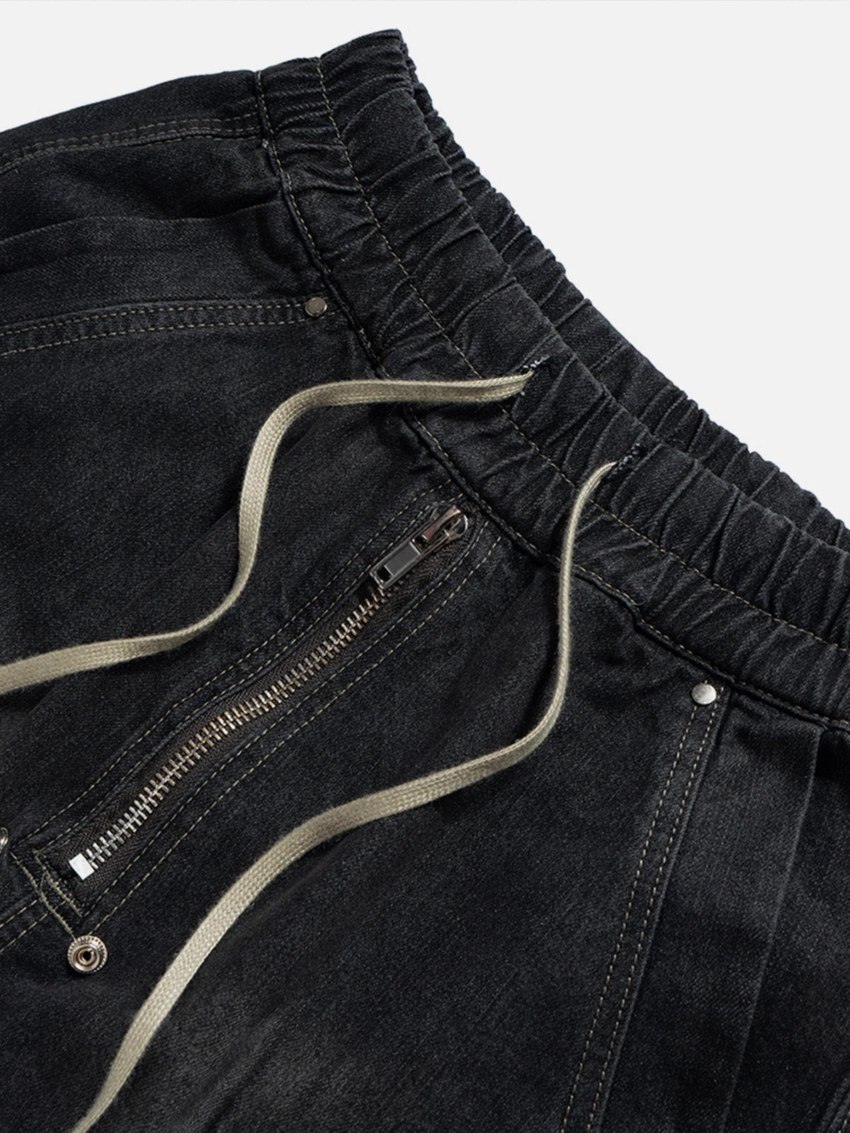 Drawstring Washed Jorts