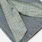 Plaid Bow Loose Jeans