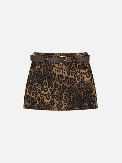 Leopard Print Skirt