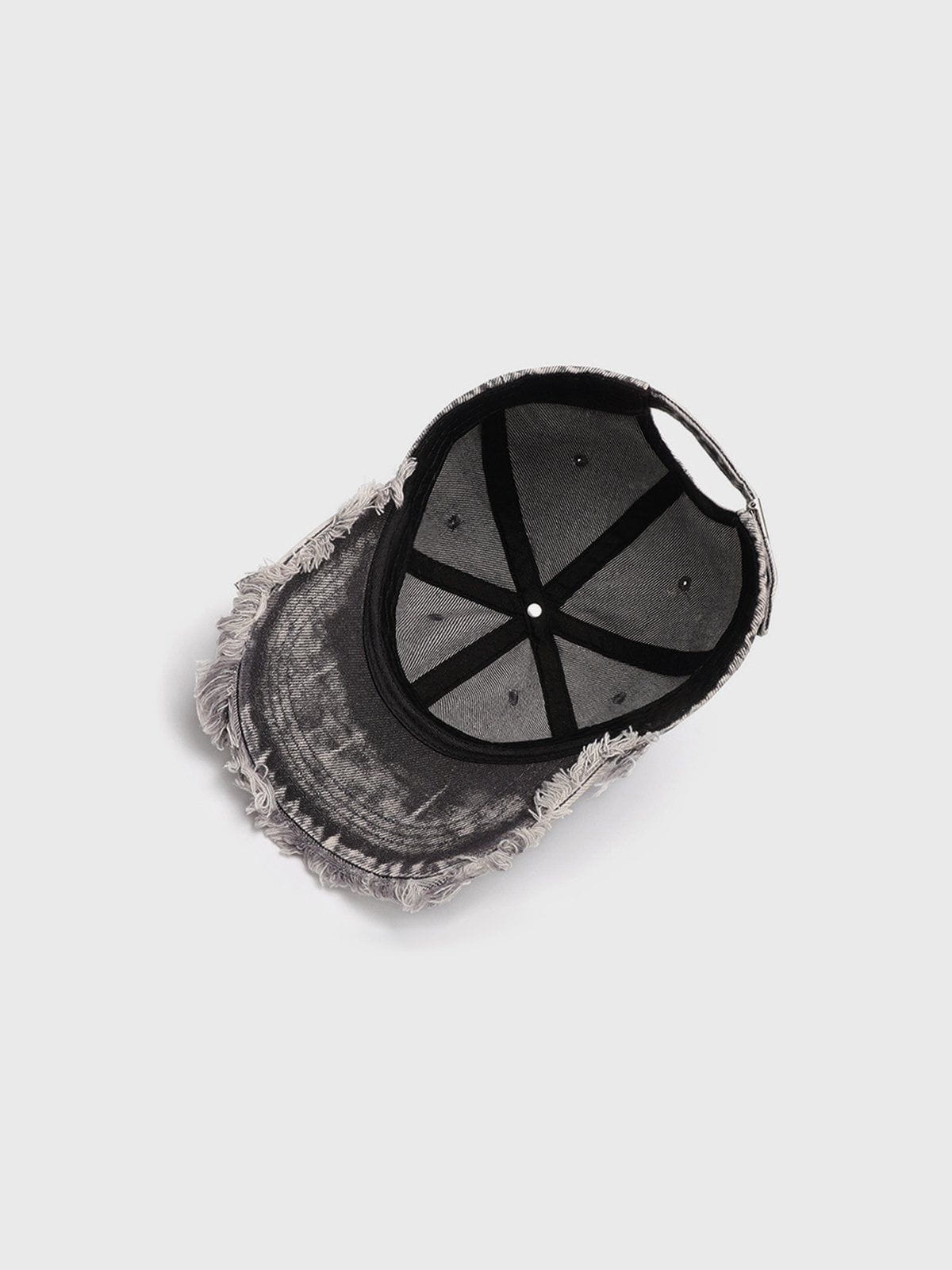 Fringe Washed Denim Cap