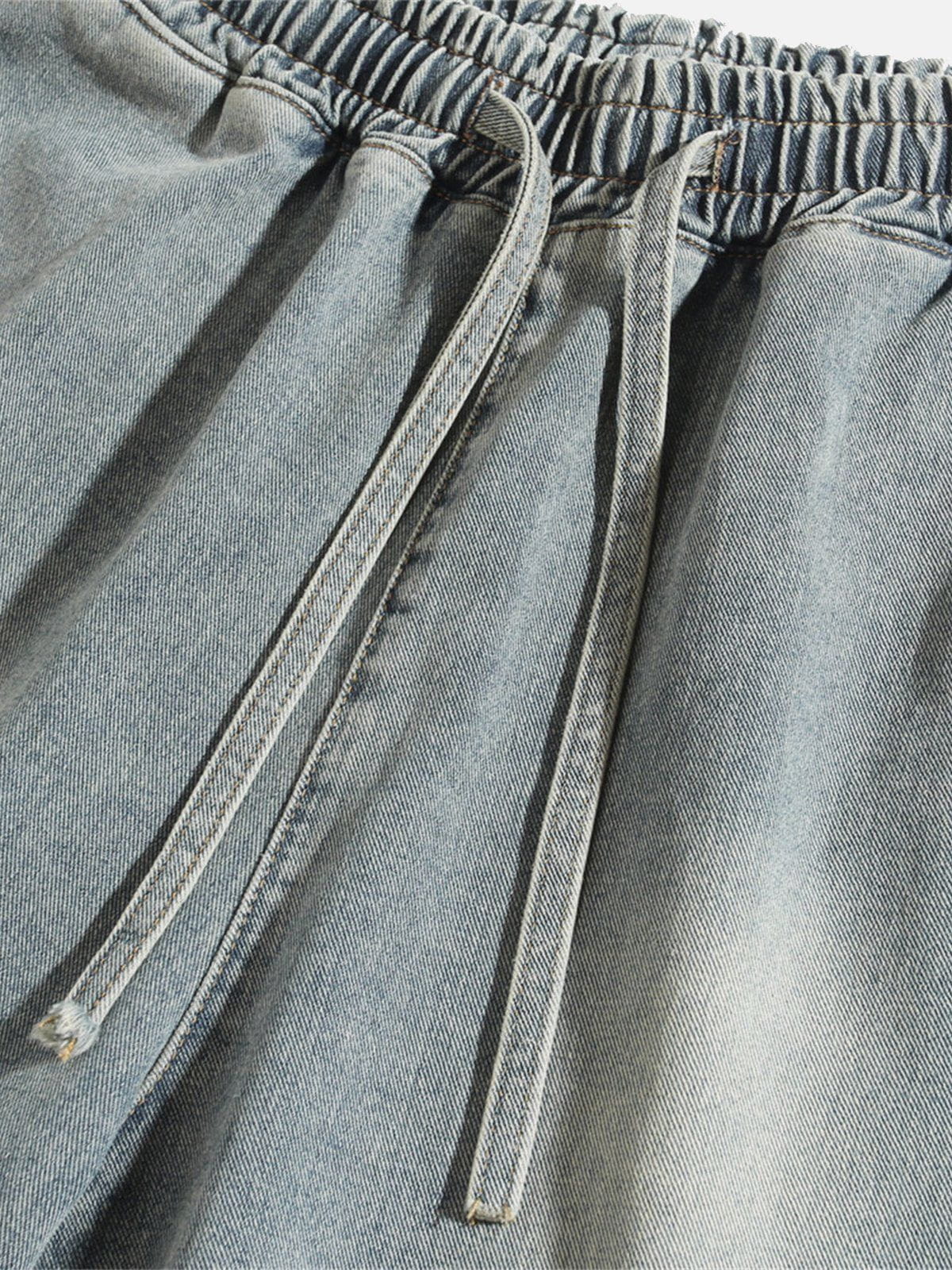 Washed Embroidery Jorts
