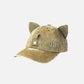 Sunglasses Cat Ear Washed Cap