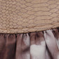 Snake Pattern Patchwork Skirt