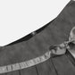 Lace Wrinkle Faux Leather Skirt